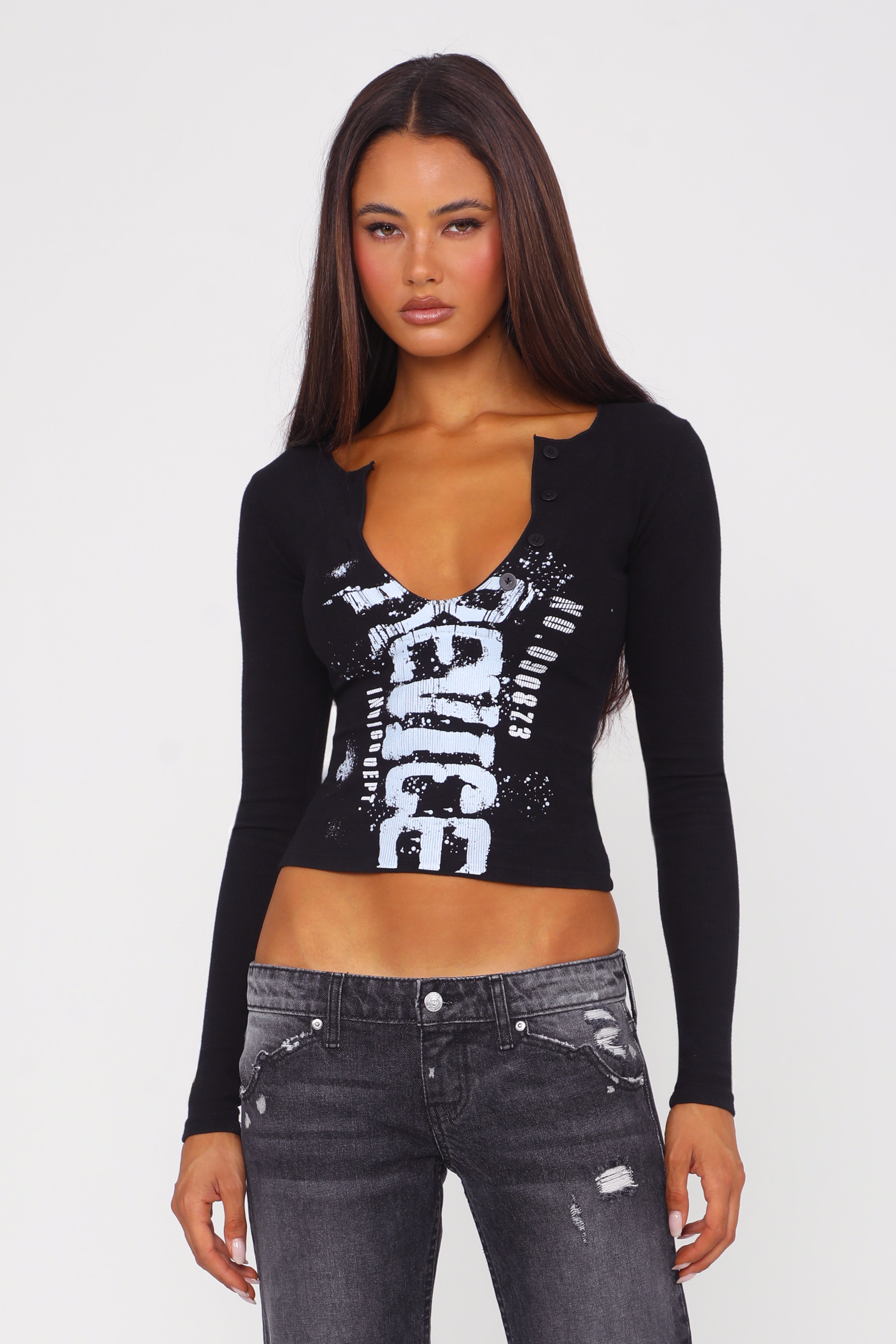 VALLEY LONG SLEEVE / DEPT. 73 BLACK