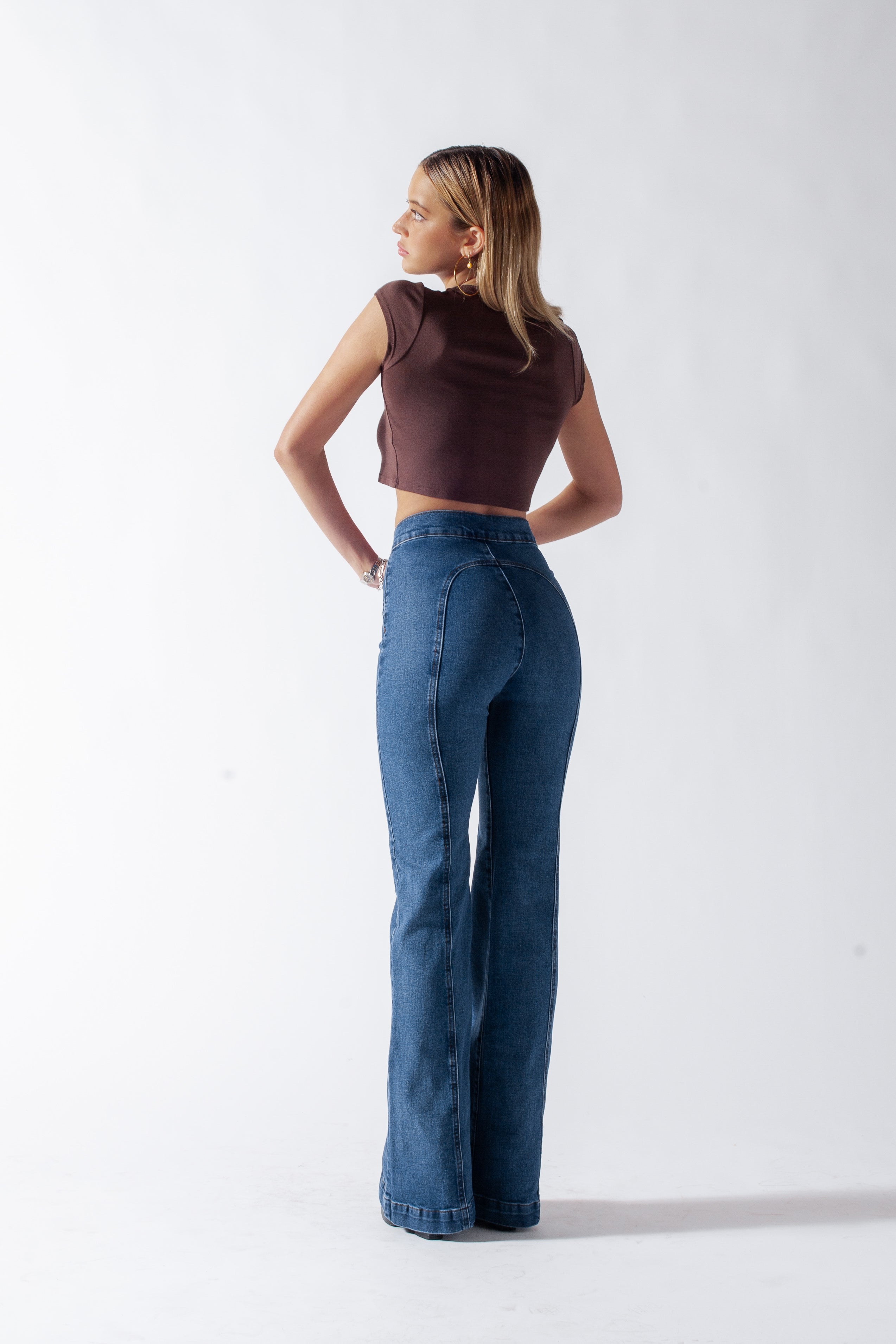 Rollergirl Flares / Blue Clue Wash